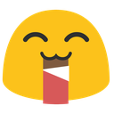 Blob Eating Chocolate — emoji emoji for Slack & Discord