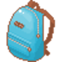 Backpack Blue — backpack emoji for Slack & Discord