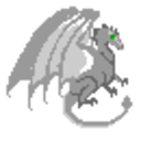Dragon Gray — cartoon emoji for Slack & Discord