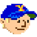 Yahoo Games Boybluehat — pixel-art emoji for Slack & Discord