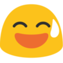 Blob Smile Sweat — emoji emoji for Slack & Discord