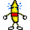 Banana Cry — cartoon emoji for Slack & Discord