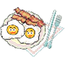 Breakfast Eggs Bacon — food emoji for Slack & Discord