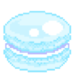 Blue Macaron — macaron emoji for Slack & Discord (Discord)