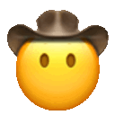 Mouthless Cowboy — cartoon emoji for Slack & Discord