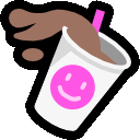 Chocolate Shake — cartoon emoji for Slack & Discord