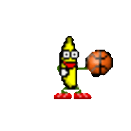 Banana Basketball — cartoon emoji for Slack & Discord (Discord)