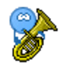 Trombone — cartoon emoji for Slack & Discord