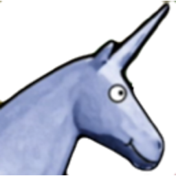 Unicorn Blue — unicorn emoji for Slack & Discord (Discord)
