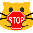 Meow Stop2 — cartoon emoji for Slack & Discord