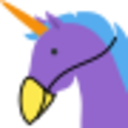 Birb Unicorn Face — cartoon emoji for Slack & Discord
