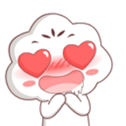 Cottoncandy Hearteyes — cartoon emoji for Slack & Discord (Discord)
