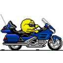 Motorcycle 2 — cartoon emoji for Slack & Discord