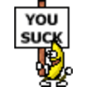 Banana Yousuck — cartoon emoji for Slack & Discord