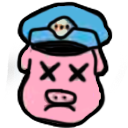 Badcopnodonut — cartoon emoji for Slack & Discord