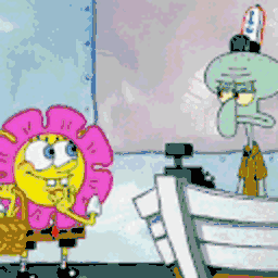 Spongebob Throwing Flowers — spongebob emoji for Slack & Discord (Discord)