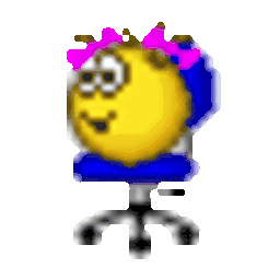 Spinning Chair Girl — cartoon emoji for Slack & Discord (Discord)
