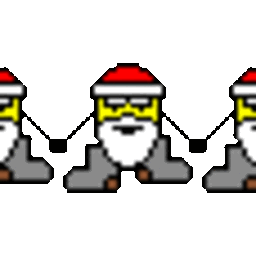 Santa Hold Hands — cartoon emoji for Slack & Discord (Discord)