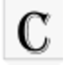 Letter C — letter emoji for Slack & Discord