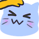 Meow Bluepat — cartoon emoji for Slack & Discord