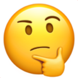 Thinking Face Right — thinking emoji for Slack & Discord (Discord)