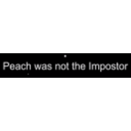 Peach Was Not The Impostor — text emoji for Slack & Discord (Discord)
