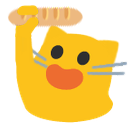 Meow Baguettehero — cartoon emoji for Slack & Discord