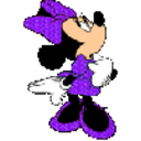 Minniemouse Purple — cartoon emoji for Slack & Discord