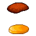 Hamburger Being Made — food emoji for Slack & Discord