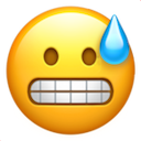 Sweat Grimace — emoji emoji for Slack & Discord