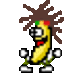 Dreadlocks Bananadance — cartoon emoji for Slack & Discord (Discord)