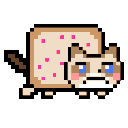 Nyancat Grumpy — cartoon emoji for Slack & Discord