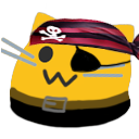 Meow Pirate — cartoon emoji for Slack & Discord