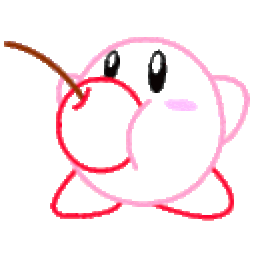 Kirby Cherry — cartoon emoji for Slack & Discord (Discord)