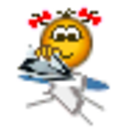 Ironing 2 — cartoon emoji for Slack & Discord