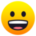 Grinning — smiley emoji for Slack & Discord