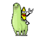 Banana Ride — cartoon emoji for Slack & Discord