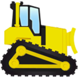 Bulldozer — cartoon emoji for Slack & Discord (Discord)