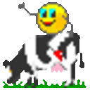 Cow Ride — cartoon emoji for Slack & Discord
